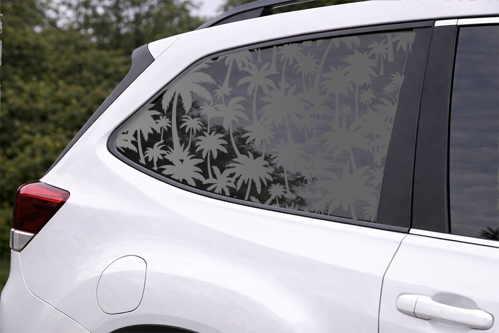 Palm Tree Full Window Decal — Die Cut Oracal 651 Vinyl Car Rear Window Sticker - Image 5
