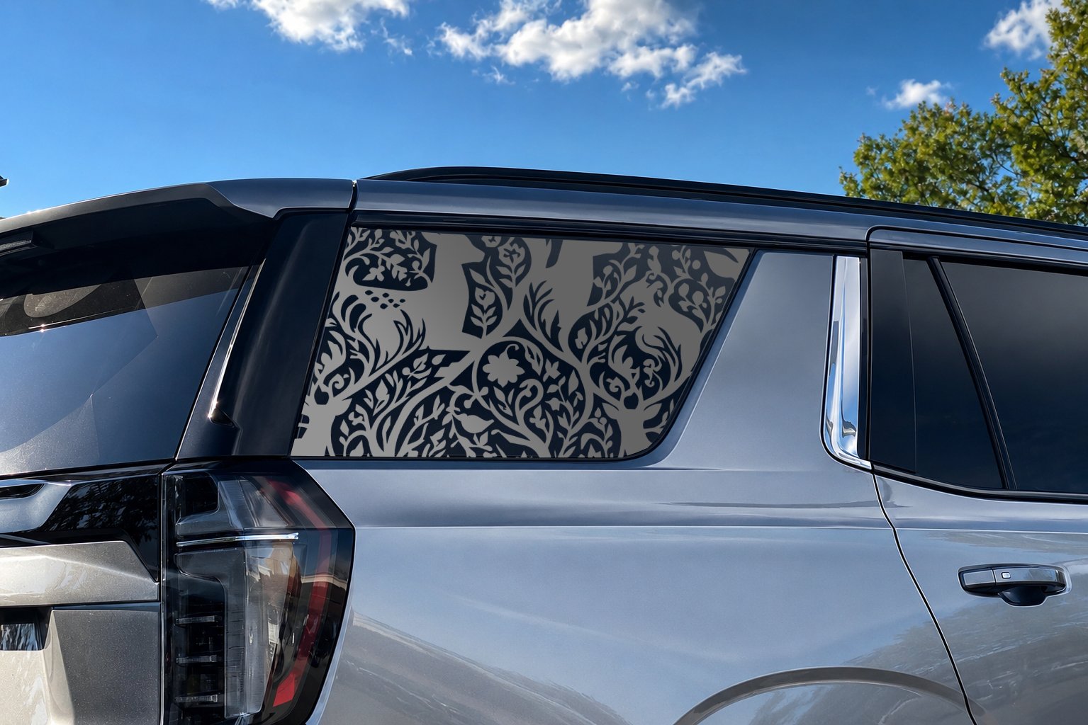 Deer & Foliage Full Car Window Decal — Die-Cut Oracal 651 Vinyl - Image 4