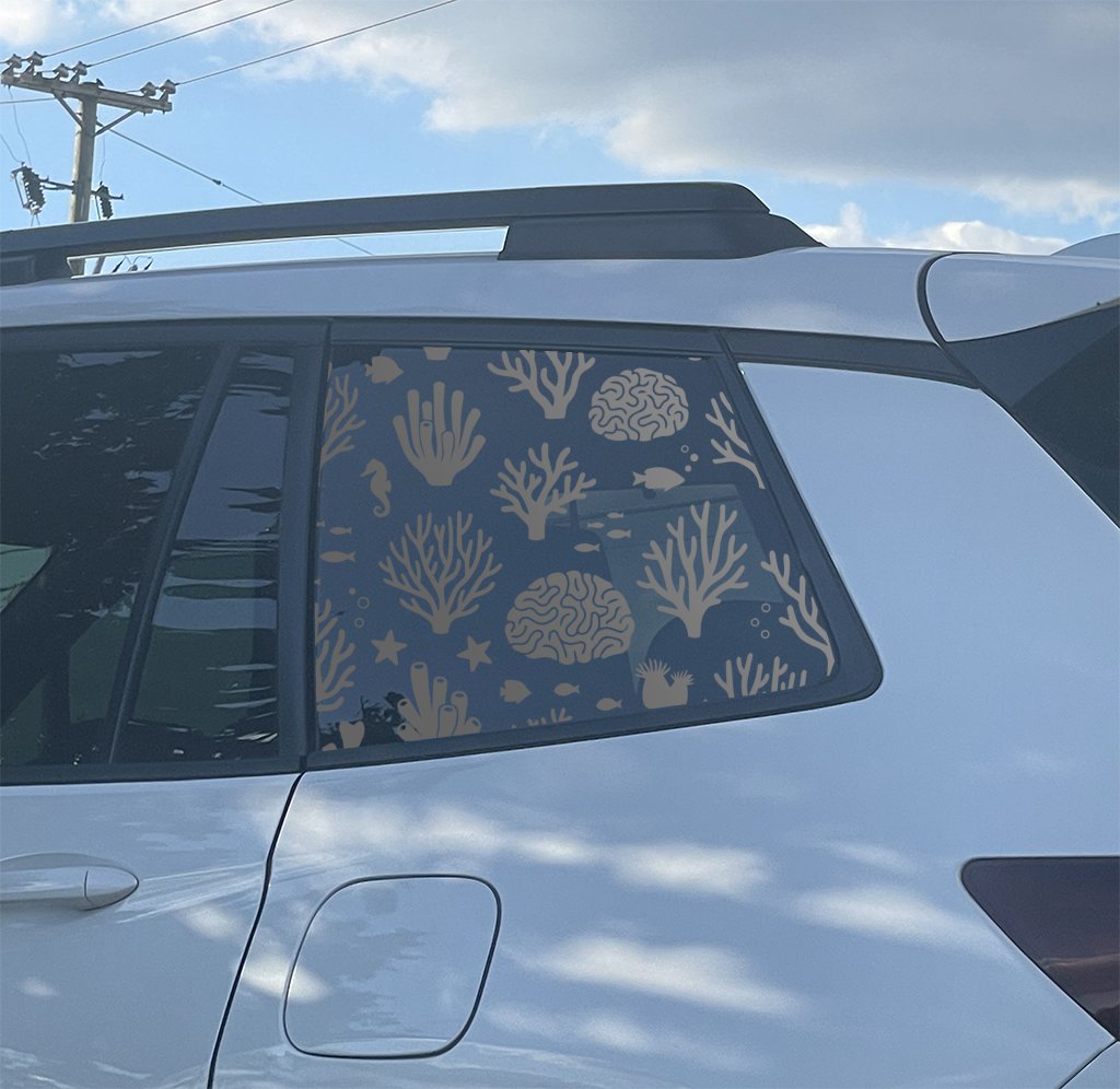 Coral Reef Full Window Decal — Coral Reef Car Window Sticker, Die-Cut Oracal 651 Vinyl, UV & Weather Resistant - Image 5