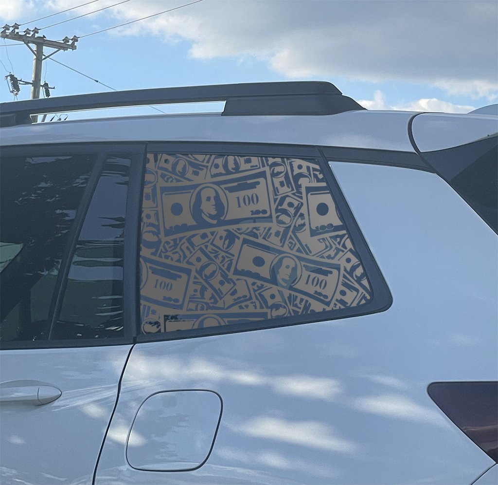 Hundred Dollar Full Window Decal — Full Car Window Money Graphic, Die-Cut Oracal 651 Vinyl, Weatherproof Rear Window Sticker - Image 4