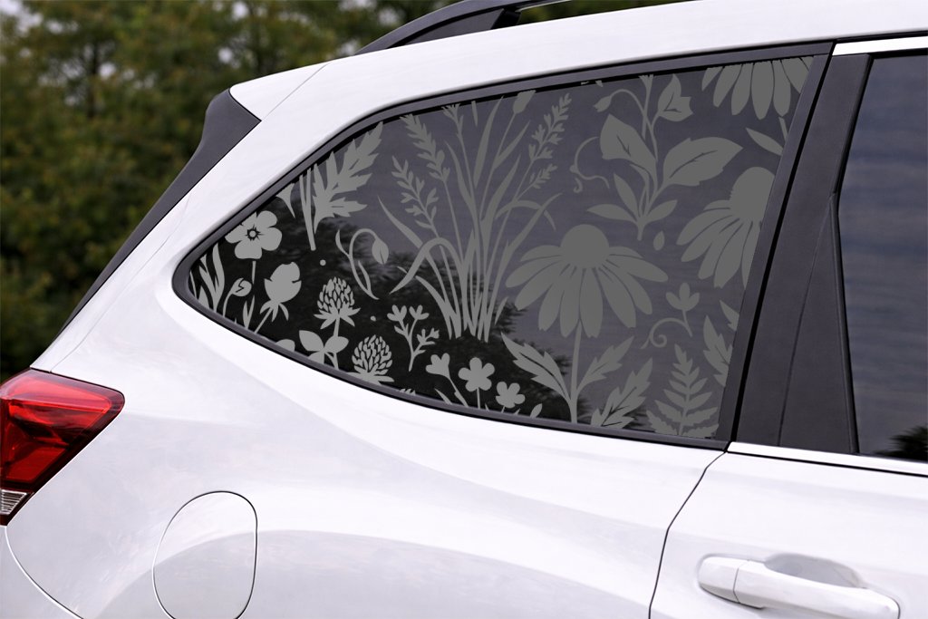 Wildflower Full Window Decal — Die cut oracal 651 vinyl | Car Window Sticker - Image 8