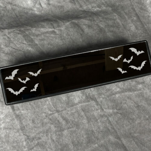 Engraved Rearview Mirror Bat Design — Custom Extended Mirror