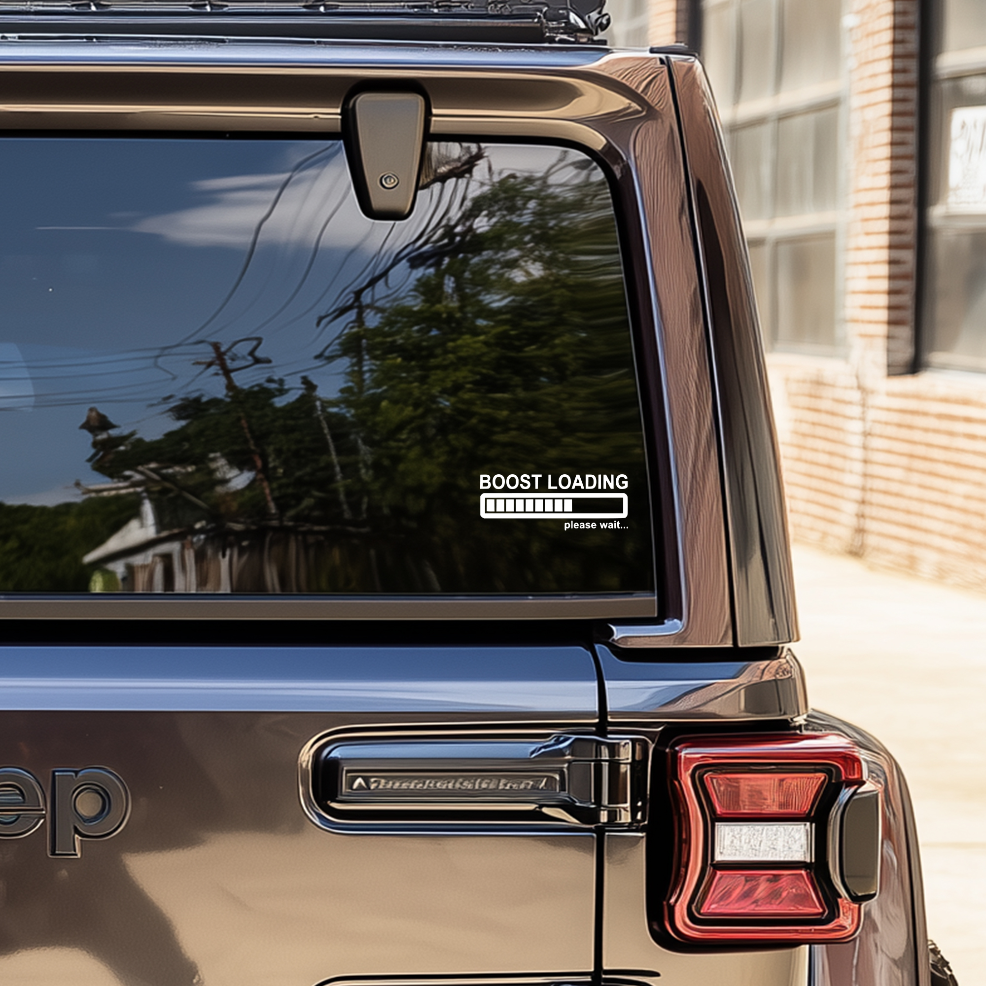 Boost loading please wait funny car sticker decal - Image 4