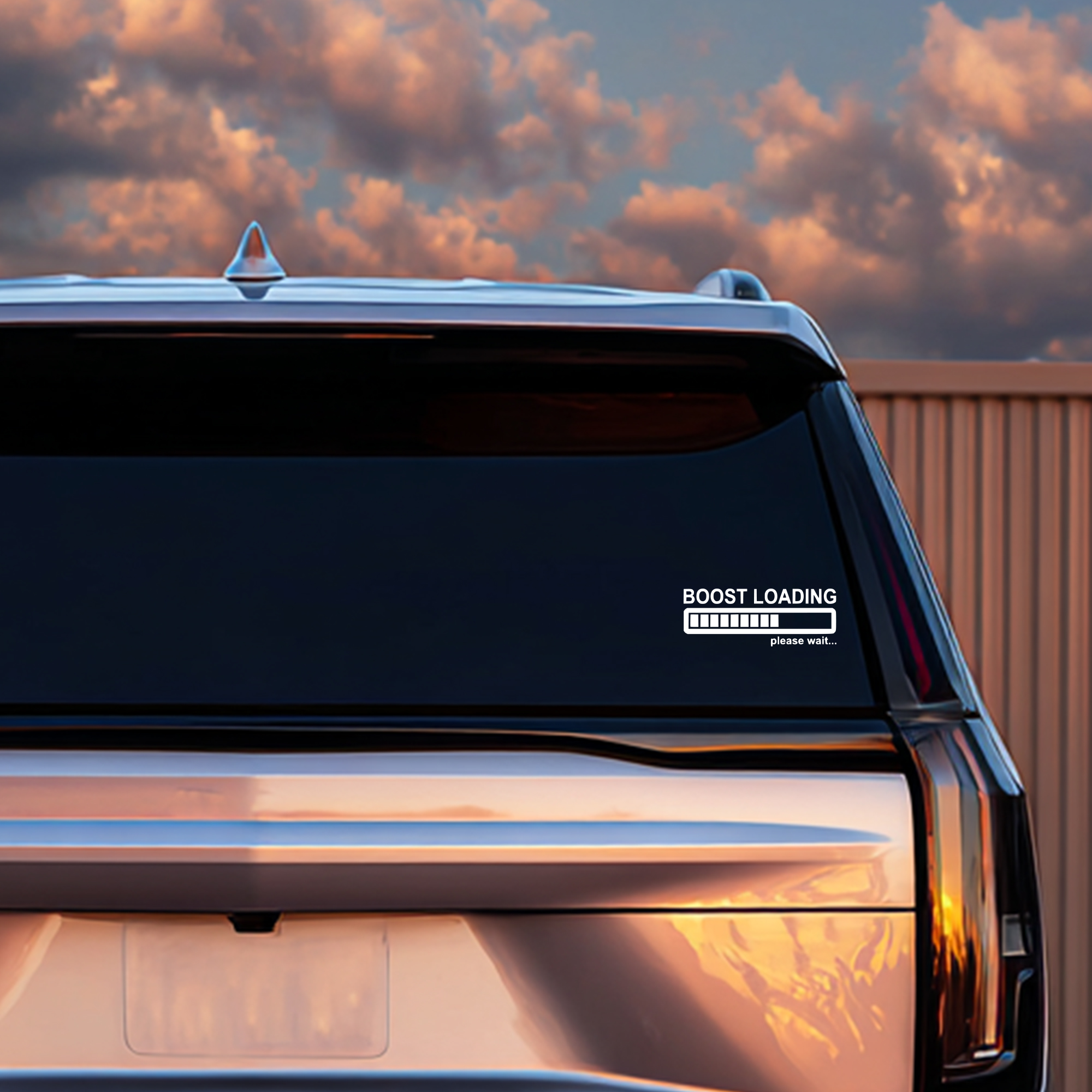 Boost loading please wait funny car sticker decal - Image 6